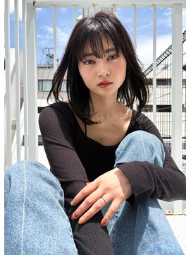 キーゴ 博多(KY-GO.) 暗髪ミディアム/髪質改善カラー