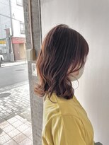 コレロ ヘアー(KORERO hair)&nbsp;韓国風くびれレイヤー×ピンクブラウン