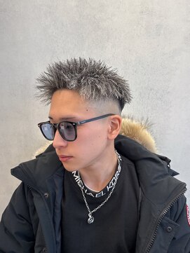 ルースト 西院店(ROOST) MEN’S HAIR/パイルツイスト/ホワイトハイライト
