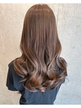 ロッカヘアエジェ(ROCCA hair eje.) 韓国風ミルクティーベージュロング