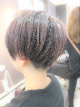 フラッグ ヘアー 天神西通り店(Flag HAIR) 刈り上げ×ショートカット×ラベンダーアッシュ