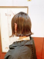 ルーファス 恵比寿 渋谷(Ruufus)&nbsp;切りっぱなしボブピンクハイライト【Ruufus恵比寿渋谷】31511