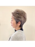 立体感グレイヘア