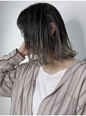 バレイヤージュ_ストレート_ラフミディアム