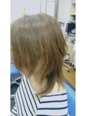 【very－very美容室】ウルフカット、サファリカラー