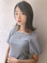 オーロ 西大寺店(ORO)&nbsp;イヤリングカラーの外ハネミディアム