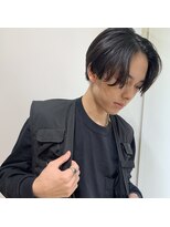 ラナ 渋谷(Lana)&nbsp;韓国風サイドパートニュアンスマッシュパーマかきあげヘア渋谷