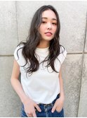 Ameri 20代30代40代センター分けナチュラルヘア