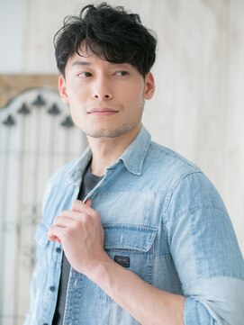 モッズヘアメン 名護大東店(mod's hair men) ≪mod's men≫ニュアンスパーマのルーズツーブロックショートc