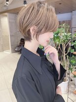 ショートボブ髪型【30代40代50代】ストレートパーマ118