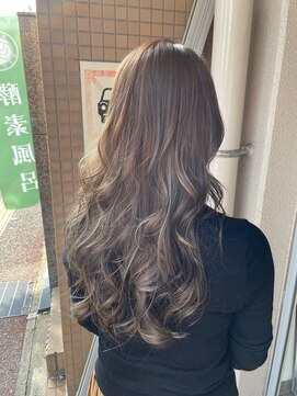 ヘアーサロン クレア(Hair salon Crea) 【Crea】シアーベージュ×韓国風バング