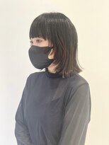 ハイブ 金沢(Hive)&nbsp;フェイスレイヤー切りっぱなしボブレイヤーカット外ハネボブ