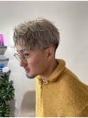 MEN'S HAIR/束感ショート/波巻き/マッシュパーマ