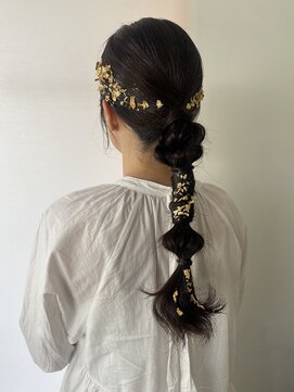 レノックス Lenox 編みおろしヘアアレンジ♪