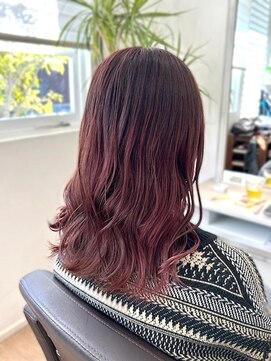 エルベ 茨大前店(elve) イルミナ × ピンクカラー