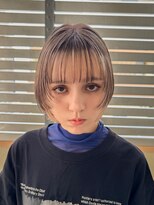 デビュー ヘアーメイク 髪質改善ボブショートカラー韓国マッシュコンマヘアメッシュ