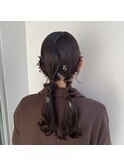金箔×ツインアレンジ