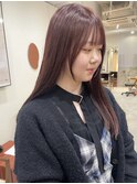 [puf 伏見/丸の内/栄/名古屋]ピンクベージュセミロング★鳥山