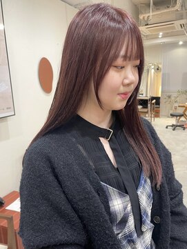 プフ 伏見(puf) [puf 伏見/丸の内/栄/名古屋]ピンクベージュセミロング★鳥山