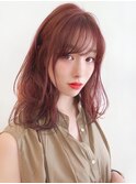 say.黒髪ボブルフネビージュ小顔ワンレンピンクブラウンレイヤー