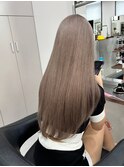 11479髪質改善金髪ホワイトブロンドマロンベージュストレート