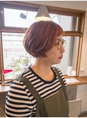 耳掛け可愛いコンパクトショートボブ