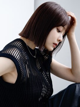 エインアンリー 表参道(AIN.ANLY.) 3イメチェン外ハネボブパーマ美髪ワイドバングインナーカラー