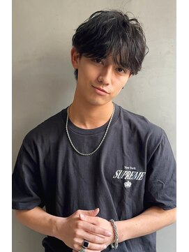 マルフェ 天王寺(marfe) 【marfe】黒髪＿マッシュ＿メンズ＿パーマ