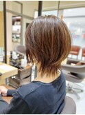 【50代髪型】大人女性にオススメ！ウルフレイヤー＆グレージュ