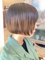 フランヘア 新宮店(Flan hair)&nbsp;ショートボブ×個性的なデザインカラーで