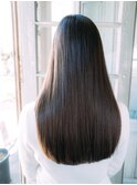 自然な地毛風のストレート