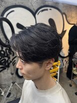 カーニー 上野(kearny)&nbsp;フェザーパーマ毛流れパーマ曲がる縮毛矯正センターパート