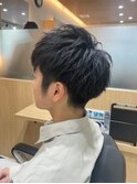 ビジネスアッシュブラック重めマッシュp1名護大東