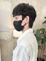 ノエ(noe)&nbsp;サーフカール/スパイキーショート/ブルーブラック/栄h26