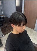 黒髪×シースルーマッシュ