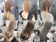 ダメージレスにこだわった、透明感ダブルカラー顔周り韓国/小新