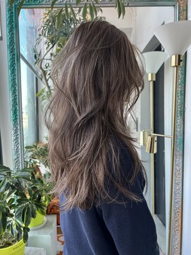 【n】極細ハイライトロング,レイヤーカット