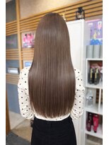 ヘアーメイク ダンス(hair make DANCE) 【米子】ブリーチ×エクステでつくる韓国風ロング|透明感カラー