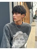 ニュアンス無造作マッシュシャドウパーマ