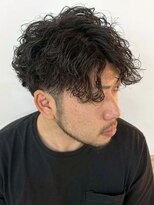 ラギッド 大野城店(RUGGED)&nbsp;波巻きパーマ スパイラルパーマ ツーブロック 束感 黒髪
