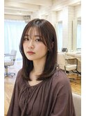 ナチュラル レイヤーボブスタイル 髪質改善カラー 韓国風 ♪