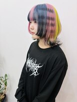 ラフ 原宿(L.a.a.g.f harajuku)&nbsp;デザインカラー/ピンク×イエロー×ブルー@原宿