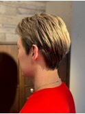 メンズショートスタイル/マッシュショート/ハイトーン/20代30代