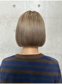 【c1】髪質改善ショートボブハイライト白髪ぼかしヘアセット30代