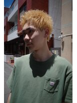 ディスデイバイネルケ 立川(Thisday by nelke)&nbsp;ハイトーンブロンドスパイキーショートツーブロック立川