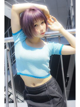 アマンドール(Aman D'or) スモークパープル×ショートレイヤー