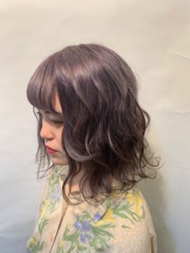 美容室さかもと 本店 ラベンダーグレーカラー