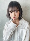 外ハネ耳掛け_クールショートピンクベージュボブルフ_38030