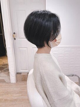 ネオリーブアイム 横浜西口店(Neolive aim) 艶髪大人可愛い　後頭部ひし形小顔丸みショートボブ【近藤】横浜