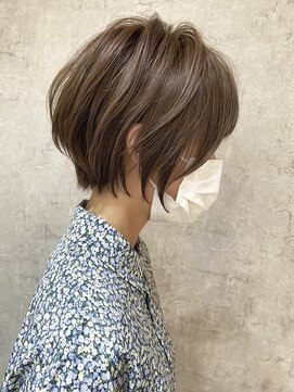 バンプ ギンザ(BUMP GINZA) 前髪がある方にオススメ！ひし形ショートボブ30代40代【NAYUMI】